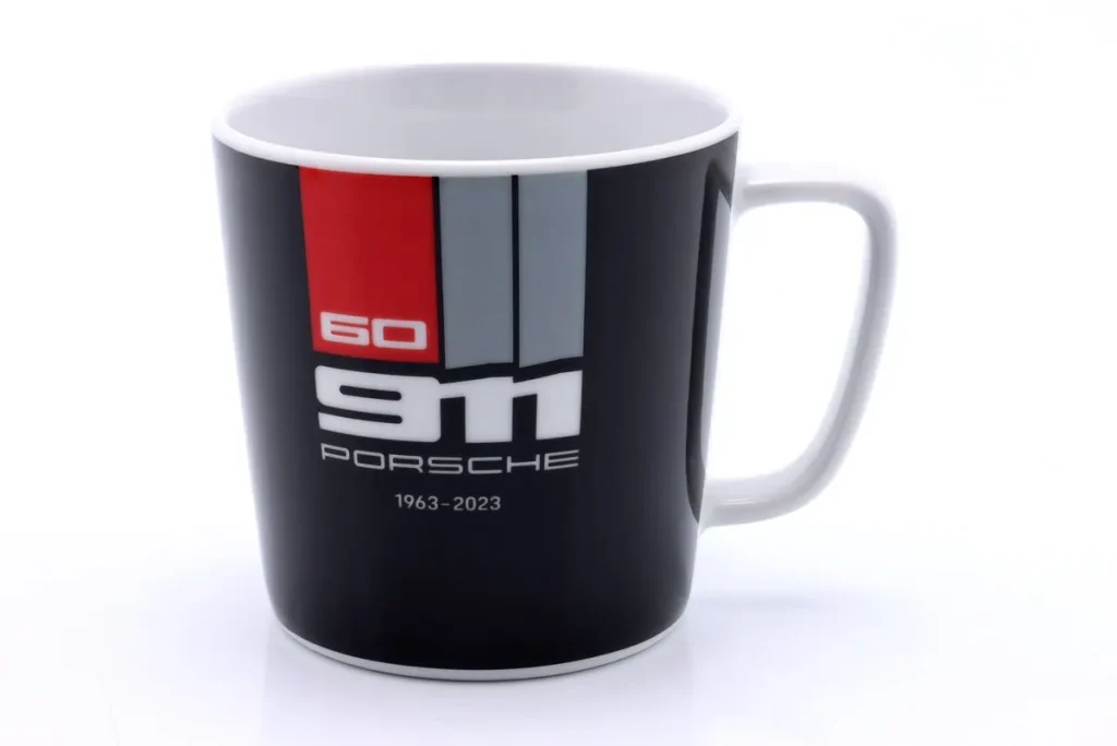 แก้ว Porsche Sammler- Nr. 5 / 60 Jahre Porsche 911 1963-2023 สีดำ / เทา / แดง