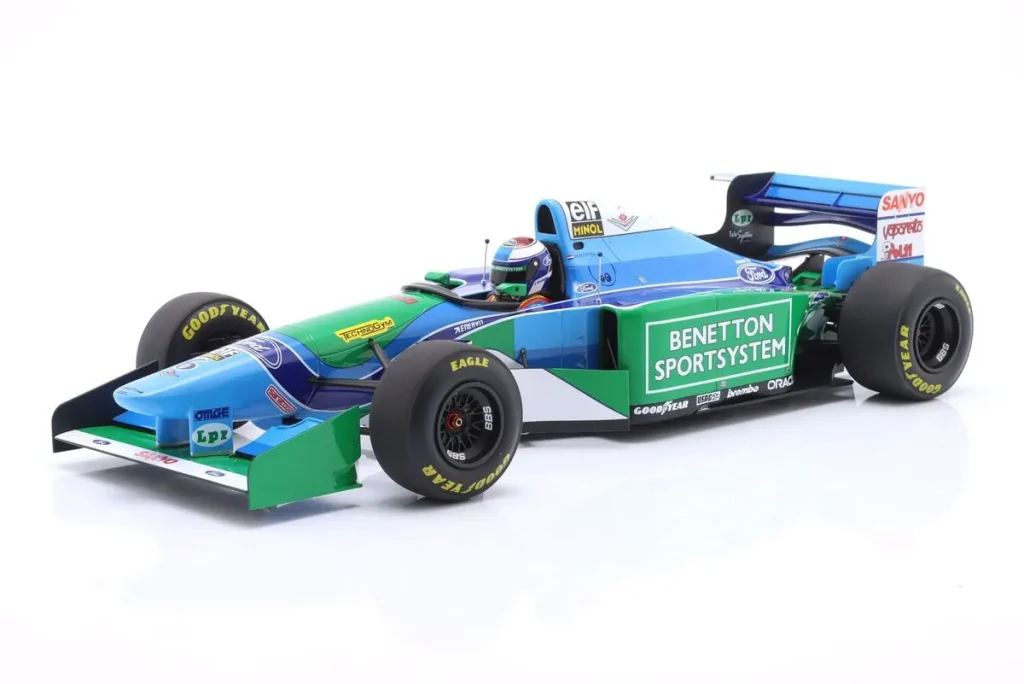 โมเดลรถ 1:12 Benetton B194 #6 Jos Verstappen อันดับ 3 Ungarn GP ฟอร์มูล่าวัน ปี 1994 Minichamps