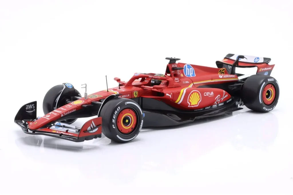 车型 1:18 Charles Leclerc Ferrari SF-24 #16 Charles Leclerc 冠军 Italien GP (Monza) 一级方程式年 2024 Bburago