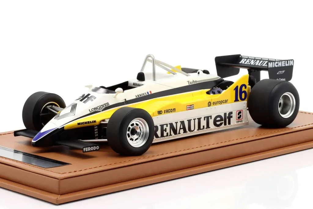 车型 1:18 Renault RE30B #16 René Arnoux 冠军 Frankreich GP 一级方程式年 1982 Tecnomodel TM18-367D
