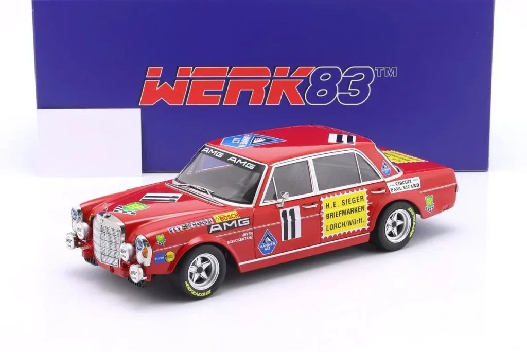 车型 1:18 Mercedes-Benz AMG 300 SEL #11 Hans Heyer, Clemens Schickentanz 年 1971 WERK83