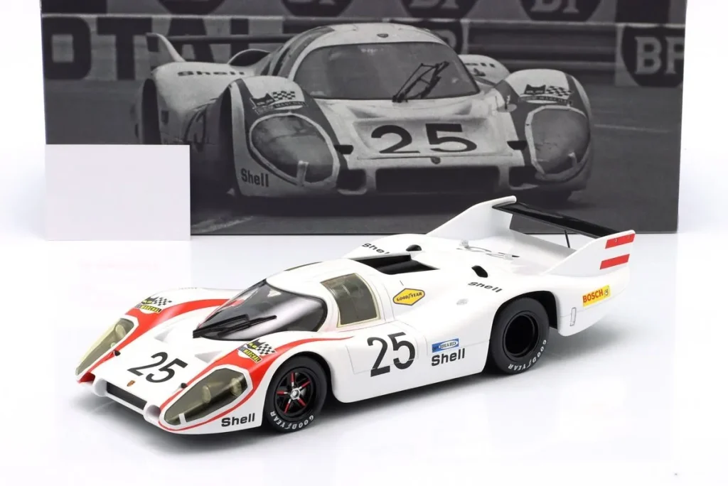 โมเดลรถ 1:18 Porsche 917 Langheck / Longtail #25 Vic Elford, Kurt Ahrens jr. โพลโพซิชัน 24h LeMans ปี 1970 WERK83