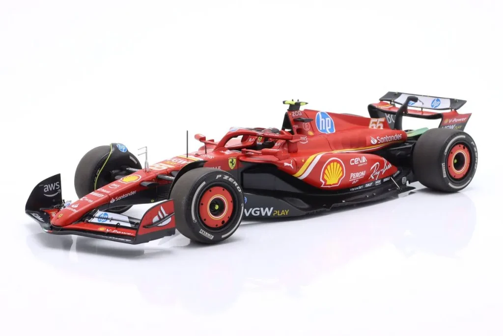 车型 1:18 Ferrari SF-24 #55 Carlos Sainz jr. 一级方程式年 2024 BBR Models BBR241875
