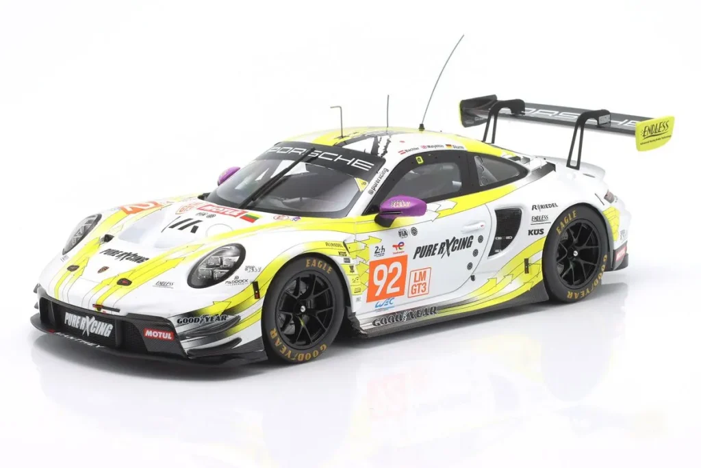 โมเดลรถ 1:18 Porsche 911 GT3 R #92 Klaus Bachler, Alex Malykhin, Joel Sturm 24 ชั่วโมง เลอมังส์ ปี 2024 Ixo