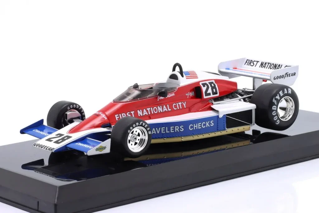 โมเดลรถ 1:24 Penske PC4 #28 John Watson ฟอร์มูล่าวัน ปี 1976 Premium Collectibles