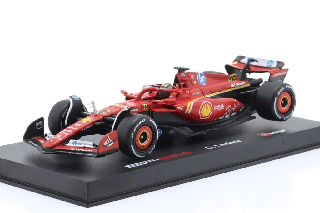 车型 1:43 Ferrari SF-24 #16 Charles Leclerc 冠军 Italien GP (Monza) 一级方程式年 2024