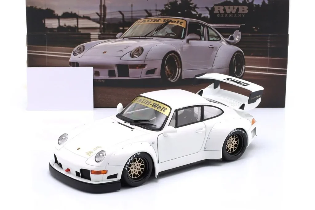 โมเดลรถ 1:18 Porsche 911 (993) RWB Rauh-Welt Osechi G2.2 Sidney Hoffmann สีขาว WERK83 W1807002