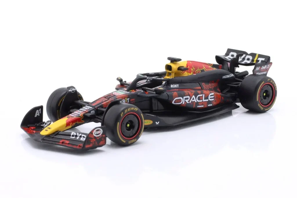 โมเดลรถ 1:43 Red Bull RB20 #1 Max Verstappen อันดับ 2 Großbritannien GP (Silverstone) / ฟอร์มูล่าวัน แชมป์โลก ปี 2024 Bburago