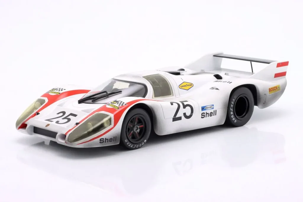 โมเดลรถ 1:18 Porsche 917 Langheck / Longtail #25 “Dirty Version” Vic Elford, Kurt Ahrens jr. โพลโพซิชัน 24h LeMans ปี 1970 WERK83