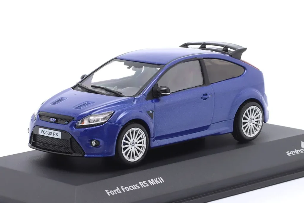 โมเดลรถ 1:43 Ford Focus RS MK II ปี 2010 สีน้ำเงิน Solido