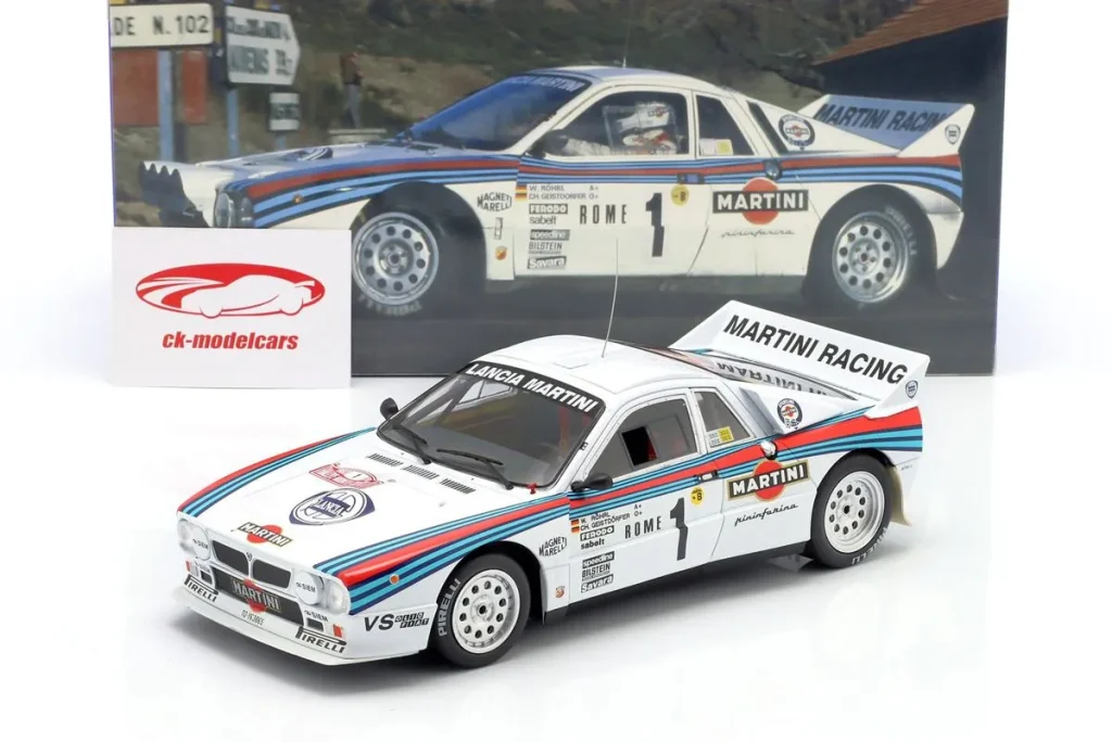 โมเดลรถ 1:18 Lancia 037 #1 Walter Röhrl, Christian Geistdörfer ผู้ชนะ แรลลี่ Monte Carlo ปี 1983 WERK83