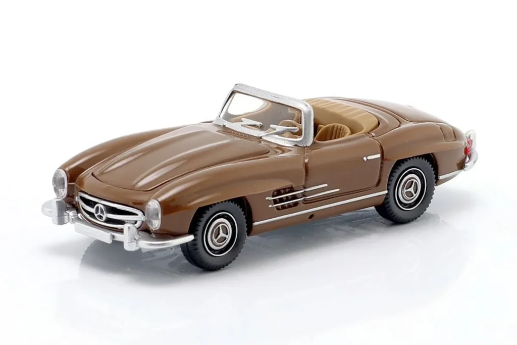 车型 1:87 Mercedes-Benz 300 SL Roadster 棕色 Wiking