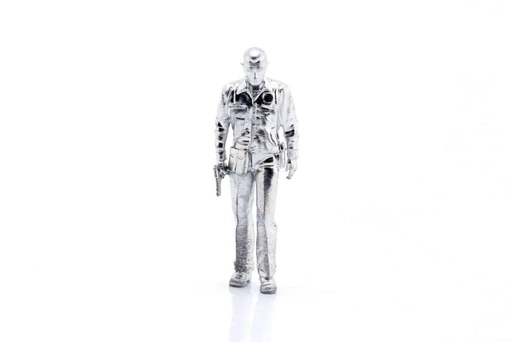 手办 1:43 Terminator 2 t-1000 in 银 Terminator 2 Film (1991) Cartrix