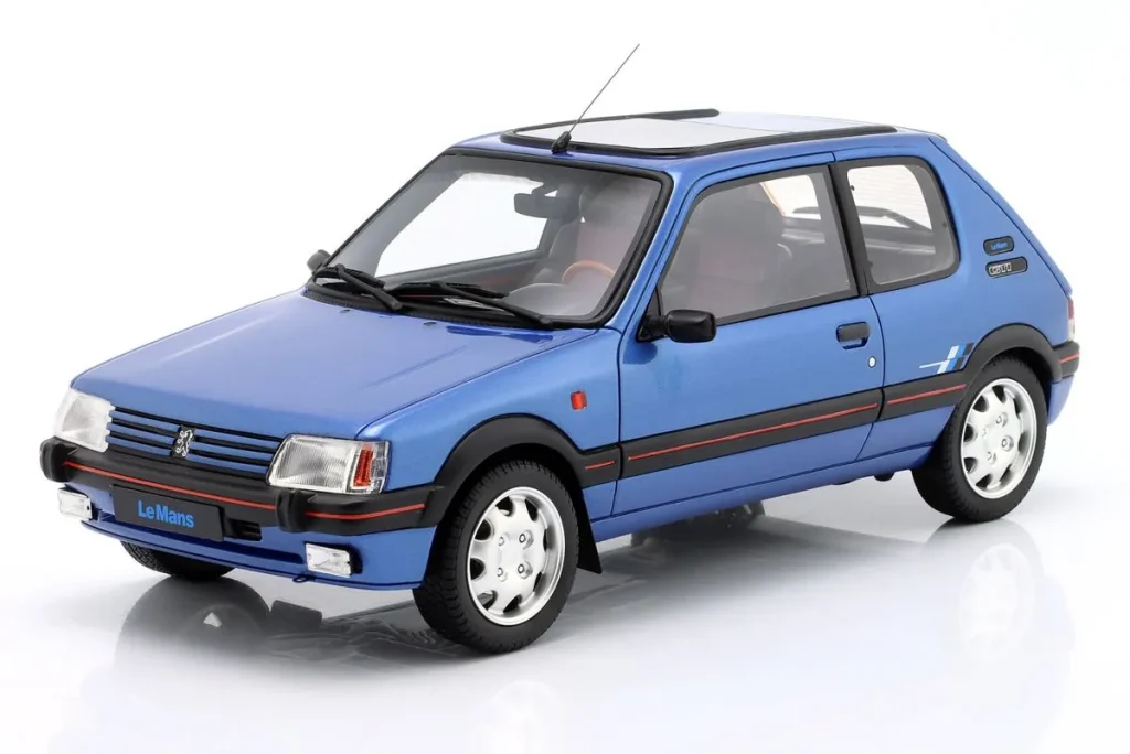 车型 1:18 Peugeot 205 1.9 GTI (Le Mans) 年 1991 颜色 miami 蓝色 Ottomobile