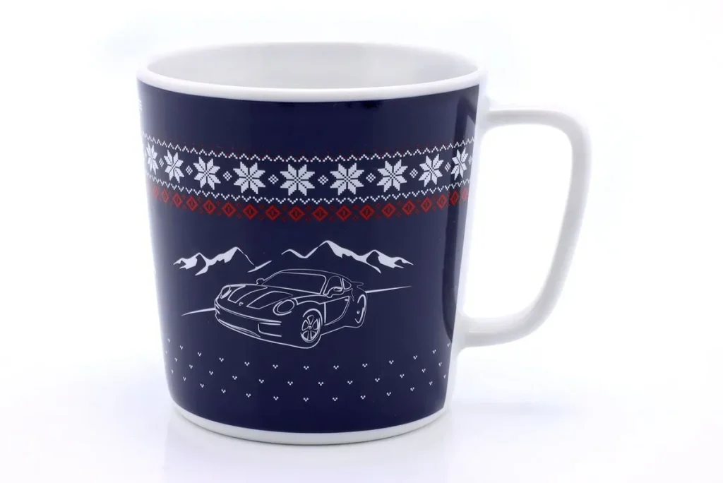 纪念品 Porsche Sammlertasse Nr. 2 / Weihnachtsedition 蓝色 / 白色 / 红色