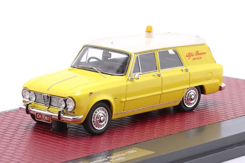 车型 1:43 Alfa Romeo Giulia 105 黄色 Matrix