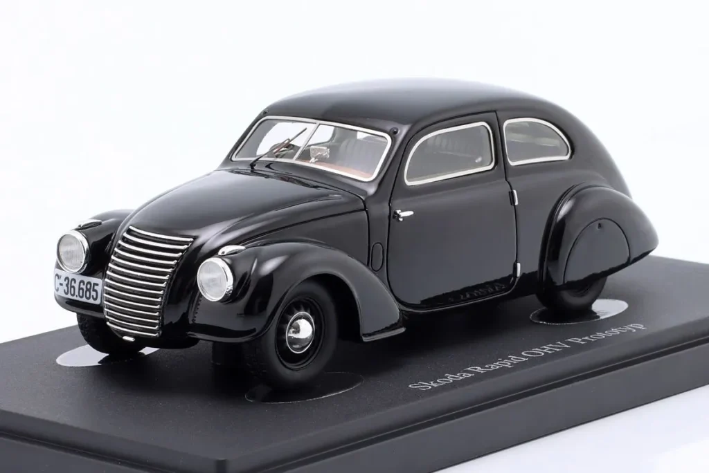 车型 1:43 Skoda Rapid OHV Prototyp 年 1938 黑色 AutoCult