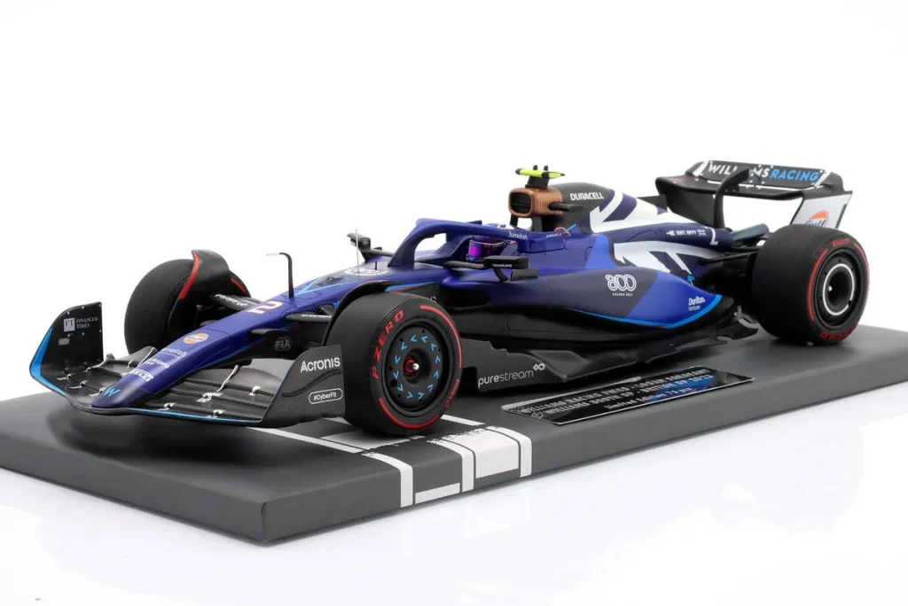 โมเดลรถ 1:18 Williams FW45 #2 Logan Sargeant ฟอร์มูล่าวัน ปี 2023 Minichamps
