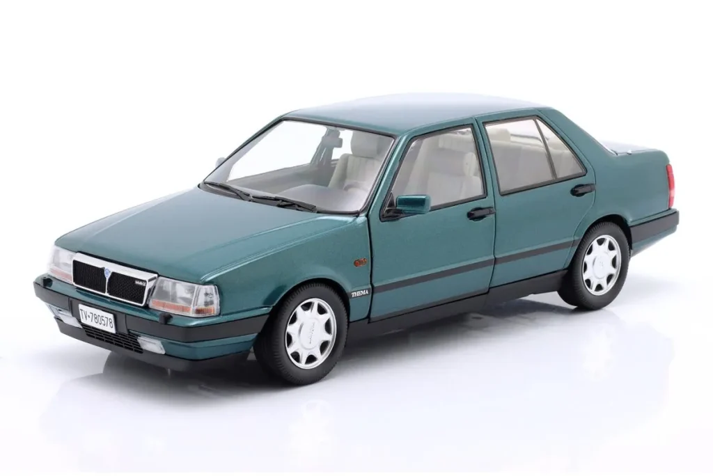 โมเดลรถ 1:18 Lancia Thema Turbo 16V LX 2S ปี 1991 สีน้ำเงินเมทัลลิก Mitica