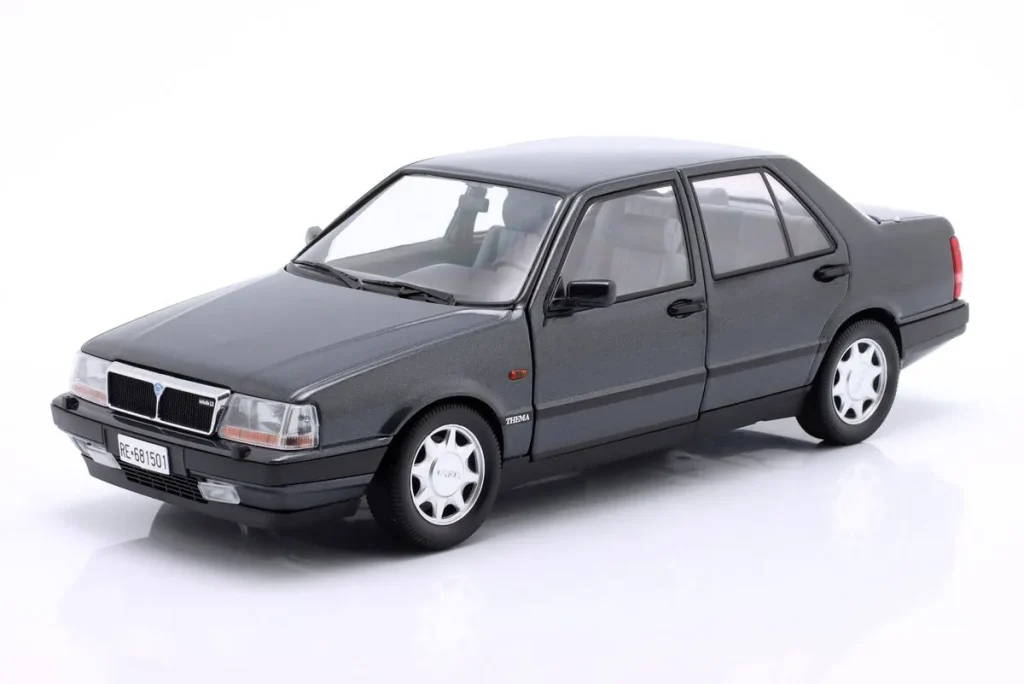 โมเดลรถ 1:18 Lancia Thema Turbo 16V LX 2S ปี 1991 สีดำเมทัลลิก Mitica