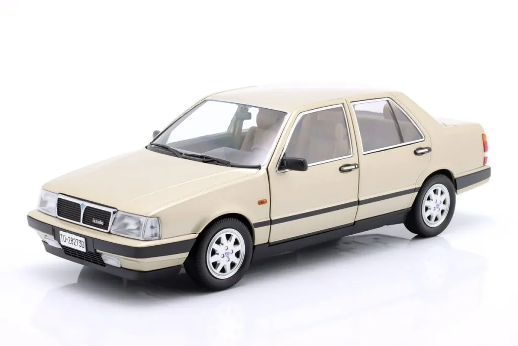 โมเดลรถ 1:18 Lancia Thema Turbo i.e. 1S ปี 1984 สีแพลตินัมเมทัลลิก Mitica