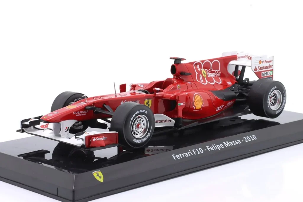 โมเดลรถ 1:24 Ferrari F10 #7 Felipe Massa ฟอร์มูล่าวัน ปี 2010 Premium Collectibles