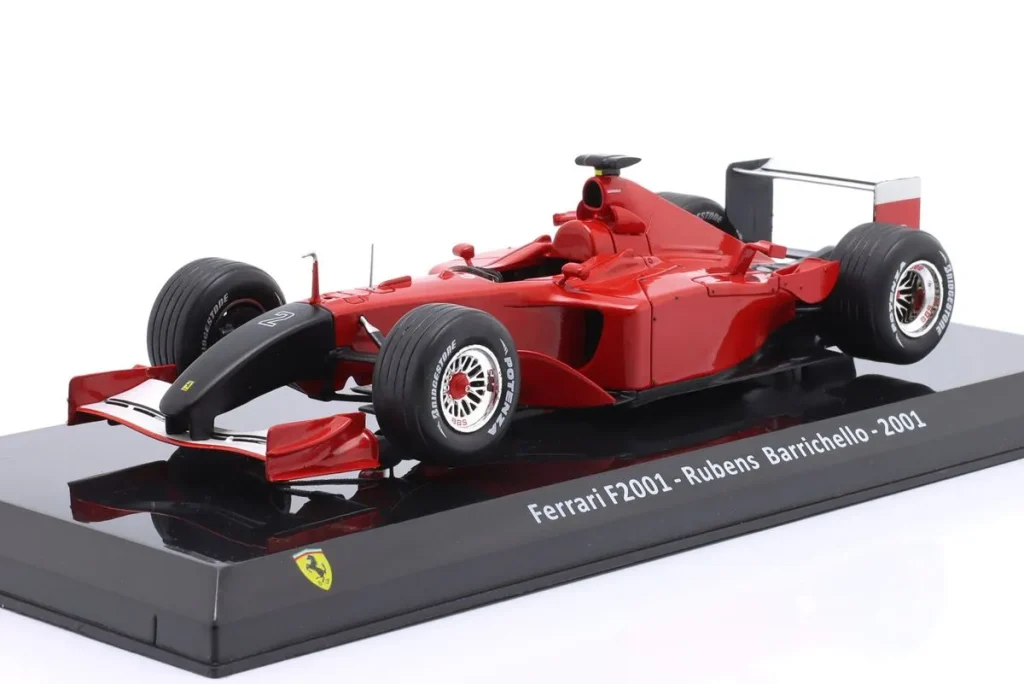 โมเดลรถ 1:24 Ferrari F2001 #2 Rubens Barrichello อันดับ 2 Italien GP (Monza) ฟอร์มูล่าวัน ปี 2001 Premium Collectibles