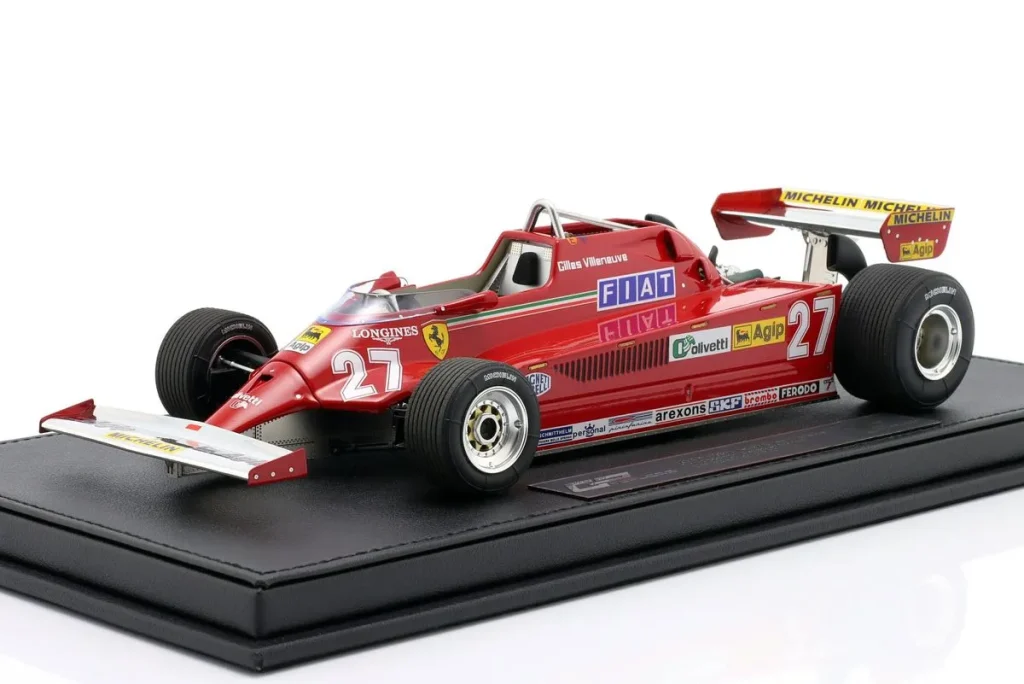 โมเดลรถ 1:18 Ferrari 126CK #27 Gilles Villeneuve อันดับ 3 Kanada GP ฟอร์มูล่าวัน ปี 1981 GP Replicas
