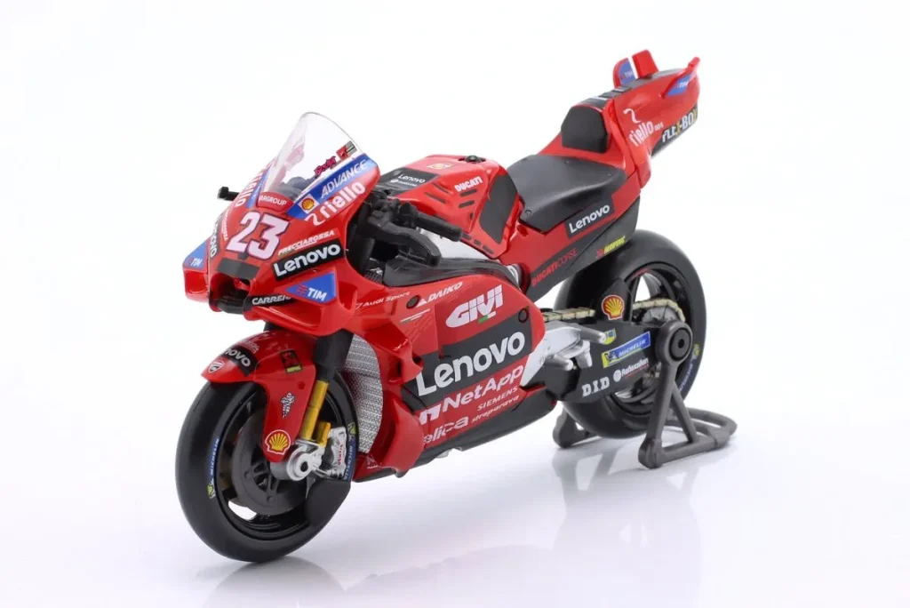 โมเดลมอเตอร์ไซค์ 1:18 Desmosedici GP24 #23 Enea Bastianini MotoGP แชมป์โลก ปี 2024 Maisto