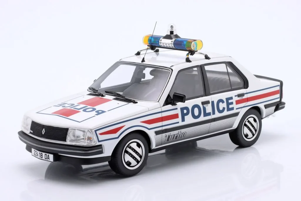 Model 1:18 Renault 18 Turbo “Police Nacionale” year 1982 white / red / blue Ottomobile