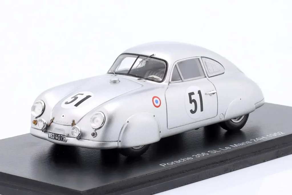 车型 1:43 Porsche 356 SL Coupé #51 Huschke von Hanstein, Petermax Müller 24 小时勒芒年 1952 Spark