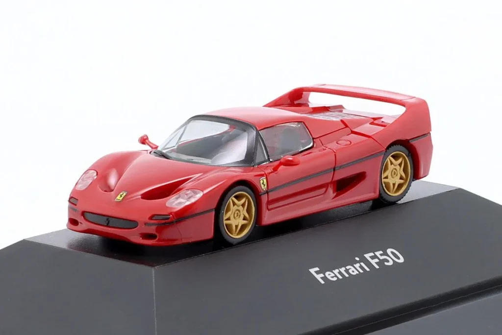 โมเดลรถ 1:87 Ferrari F50 geschlossen ปี 1995 สีแดง Herpa
