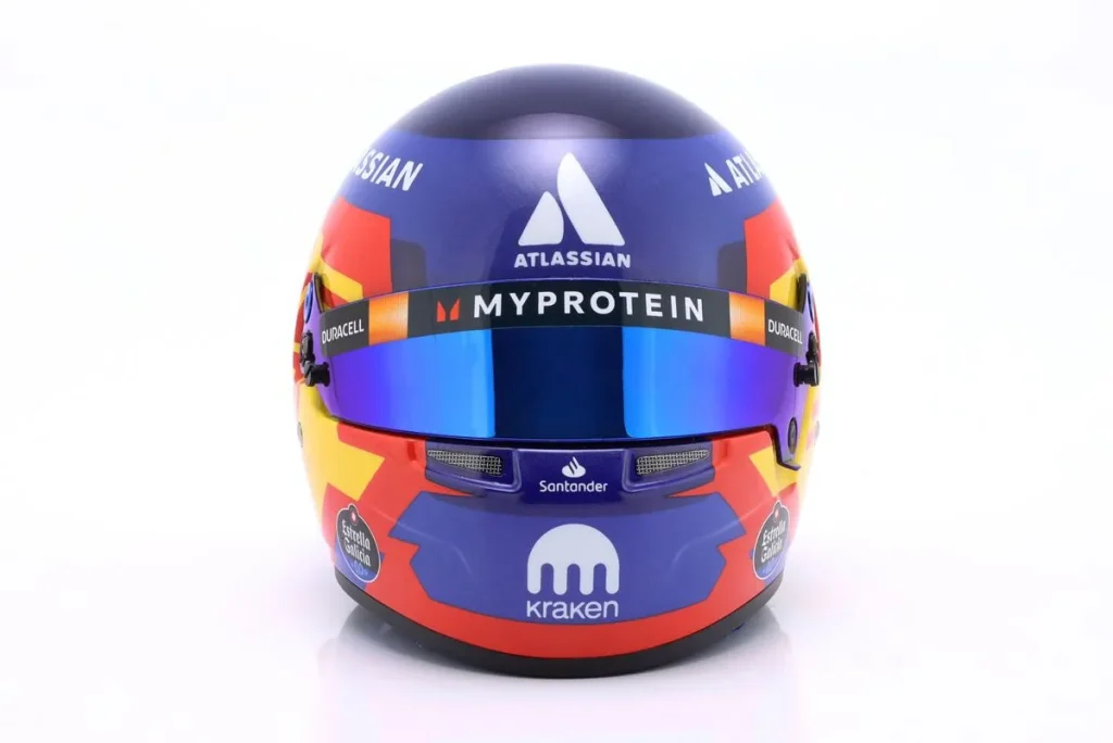 หมวกนักแข่งจำลอง 1:2 Carlos Sainz jr. #55 Williams Racing ฟอร์มูล่าวัน 2025 Helm