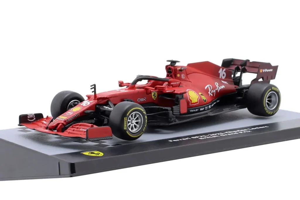 โมเดลรถ 1:43 Ferrari SF21 #16 Charles Leclerc ฟอร์มูล่าวัน ปี 2021 Altaya