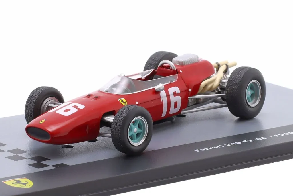 โมเดลรถ 1:43 Ferrari 246 F1-66 #16 Lorenzo Bandini ฟอร์มูล่าวัน ปี 1966 Altaya