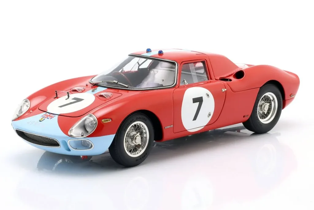 โมเดลรถ 1:18 Ferrari 250 LM #7 Graham Hill, Jo Bonnier ผู้ชนะ 12h Reims ปี 1964 CMC