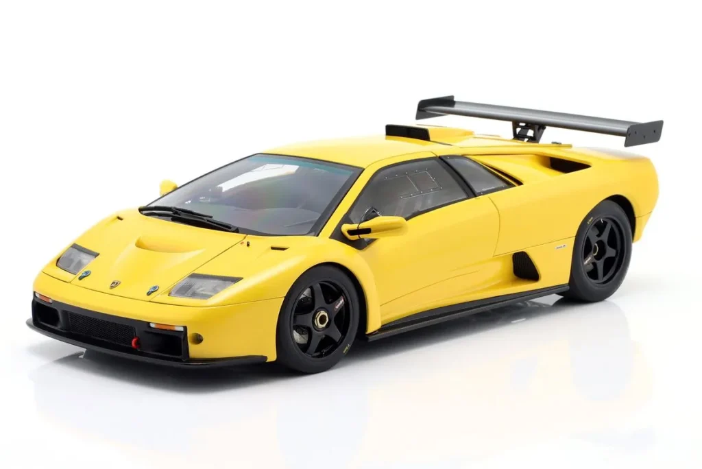 โมเดลรถ 1:18 Lamborghini Diablo GTR ปี 1999 สีเหลือง (superfly yellow) AUTOart