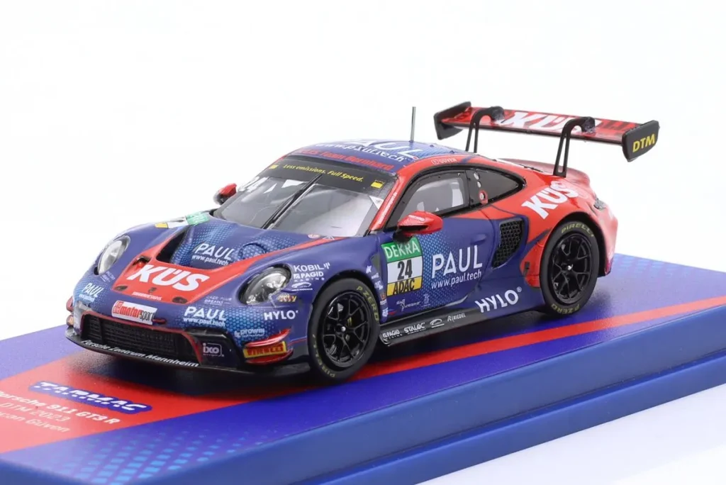 โมเดลรถ 1:64 Porsche 911 (992) GT3 R #24 Ayhancan Güven DTM ปี 2023 Tarmac Works