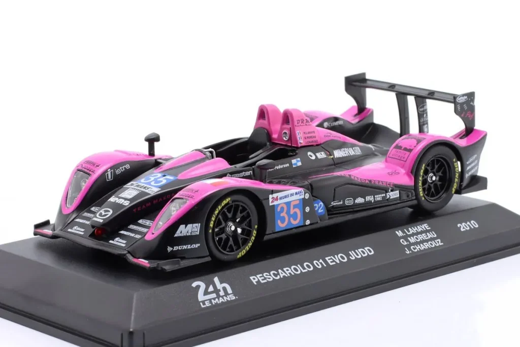 โมเดลรถ 1:43 Pescarolo 01 #35 Matthieu Lahaye, Guillaume Moreau, Jan Charouz อันดับ 7 24h LeMans ปี 2010 Altaya