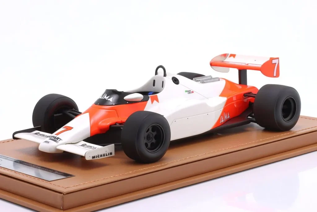 โมเดลรถ 1:18 MP4/1C #7 Ayrton Senna ฟอร์มูล่าวัน ปี 1983 Tecnomodel