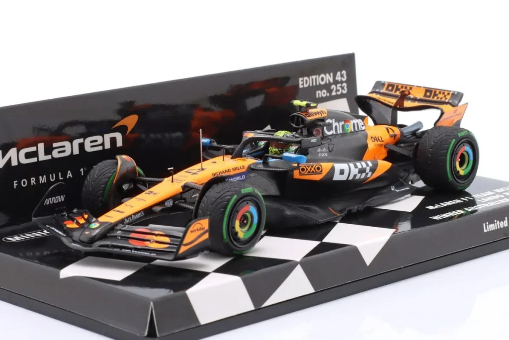 โมเดลรถ 1:43 McLaren MCL39 #4 Lando Norris ฟอร์มูล่าวัน ปี 2025 Minichamps