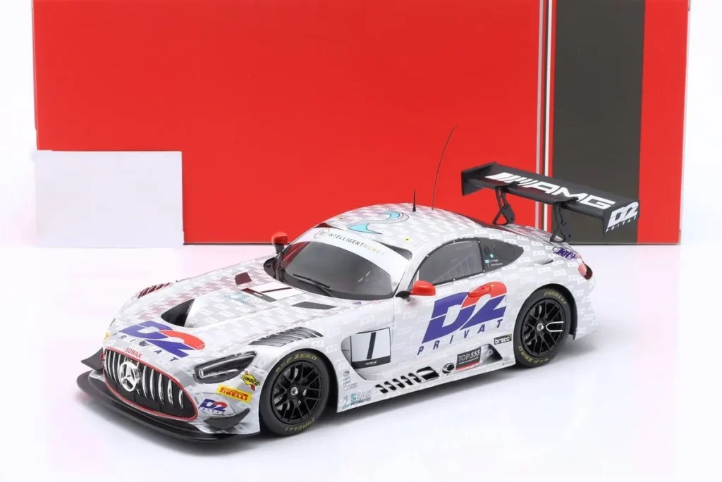 โมเดลรถ 1:18 Mercedes-Benz AMG GT3 Evo #1 Ian Loggie, Jules Gounon British GT Championship / Team Champion ปี 2023 Ixo