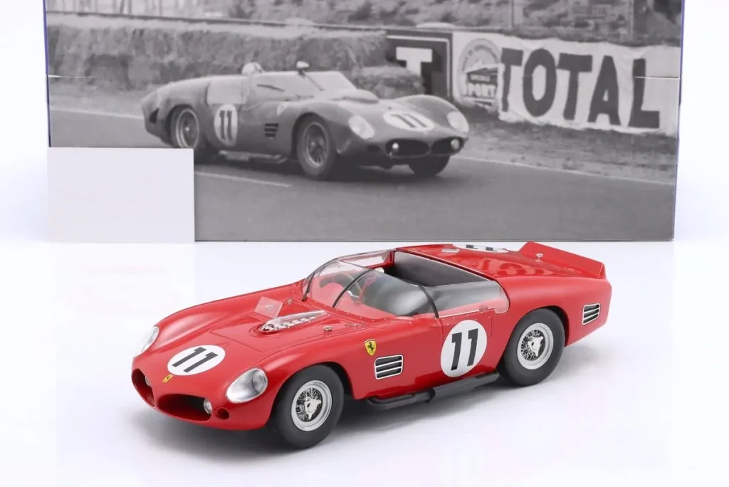 โมเดลรถ 1:18 Ferrari 250 TRI #11 Mike Parkes, Willy Mairesse อันดับ 2 24h LeMans ปี 1961 WERK83