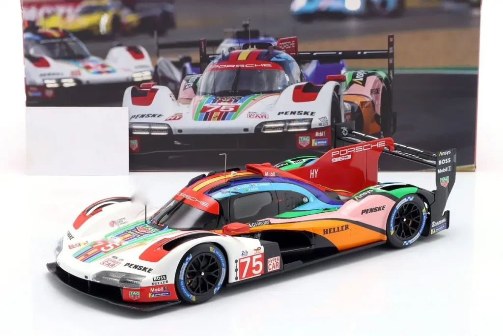 โมเดลรถ 1:18 Porsche 963 #75 Mathieu Jaminet, Felipe Nasr, Nick Tandy 24 ชั่วโมง เลอมังส์ ปี 2023 Ixo