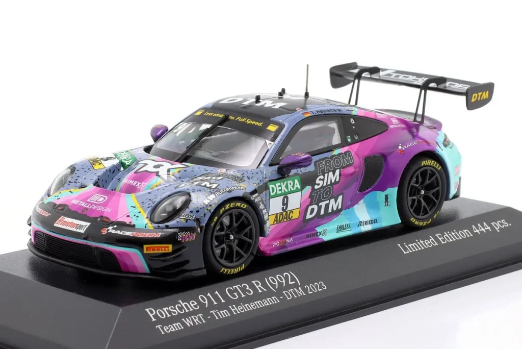 โมเดลรถ 1:43 Porsche 911 (992) GT3 R #9 Tim Heinemann DTM ปี 2023 Minichamps