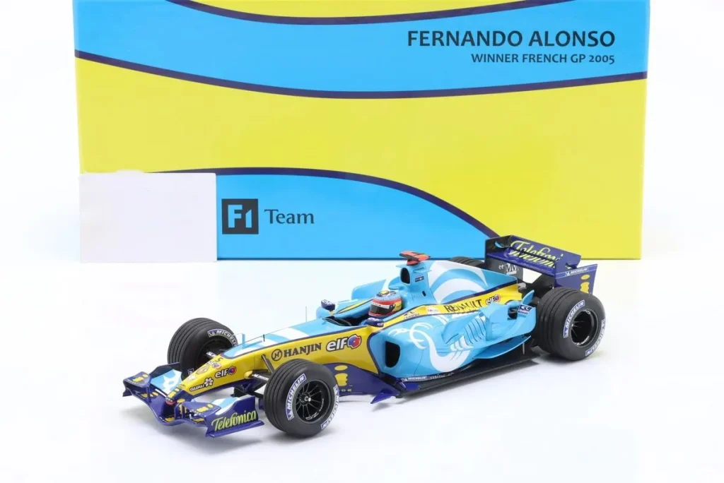 โมเดลรถ 1:18 Mild Seven Renault F1 Team #5 Fernando Alonso ฟอร์มูล่าวัน ปี 2005 Minichamps