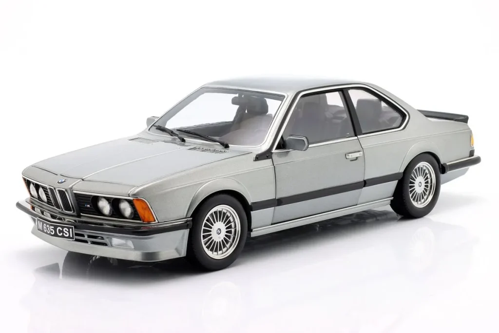 โมเดลรถ 1:12 BMW M635 CSI พร้อม Alpina-ล้อ ปี 1987 สีเทาเมทัลลิก KK-Scale