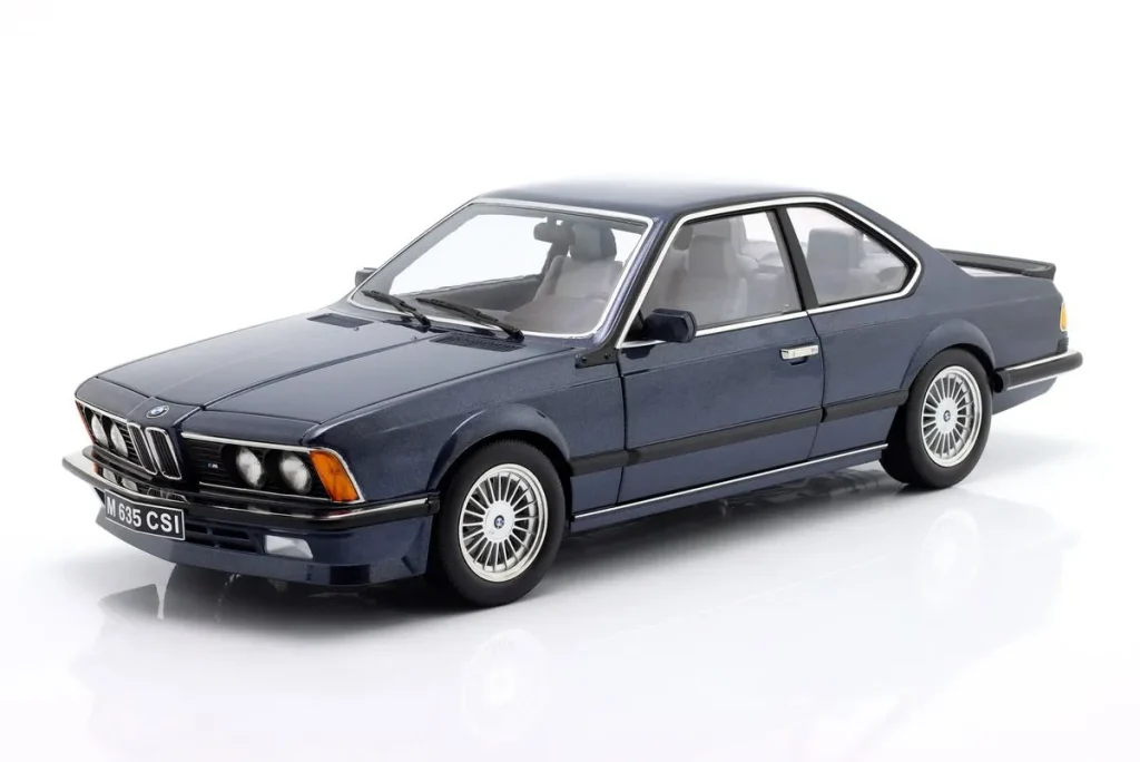 โมเดลรถ 1:12 BMW M635 CSI พร้อม Alpina-ล้อ ปี 1987 สีน้ำเงินเข้มเมทัลลิก KK-Scale