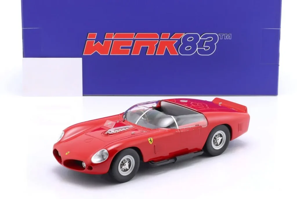 โมเดลรถ 1:18 Ferrari 250 TR61 Plain Body Edition สีแดง WERK83