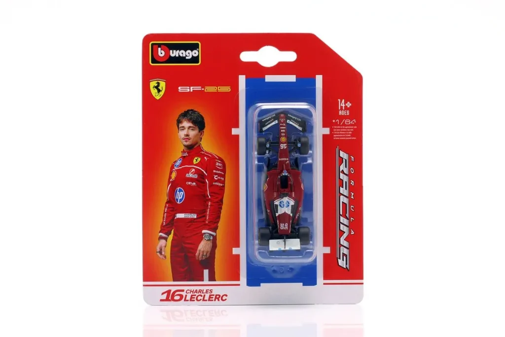 โมเดลรถ 1:43 Ferrari SF-25 #16 Charles Leclerc ฟอร์มูล่าวัน ปี 2025 Bburago 18-56801 #16
